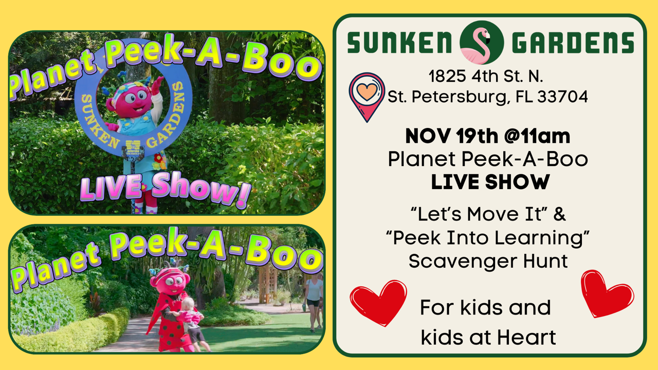 Planet Peek-A-Boo event ad for Nov. 19, 2024. 11am-12pm